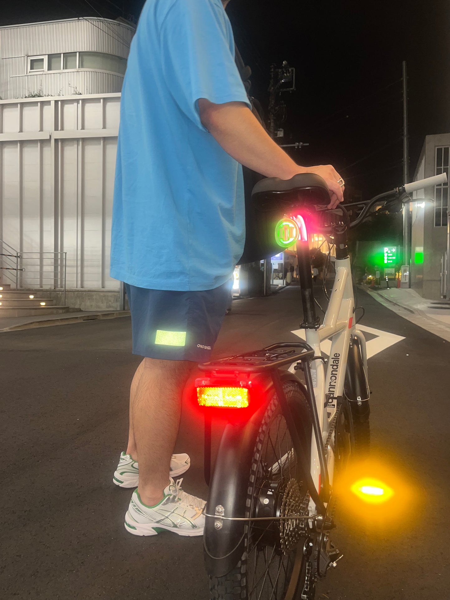 Reflector nylon half pants(fog black)