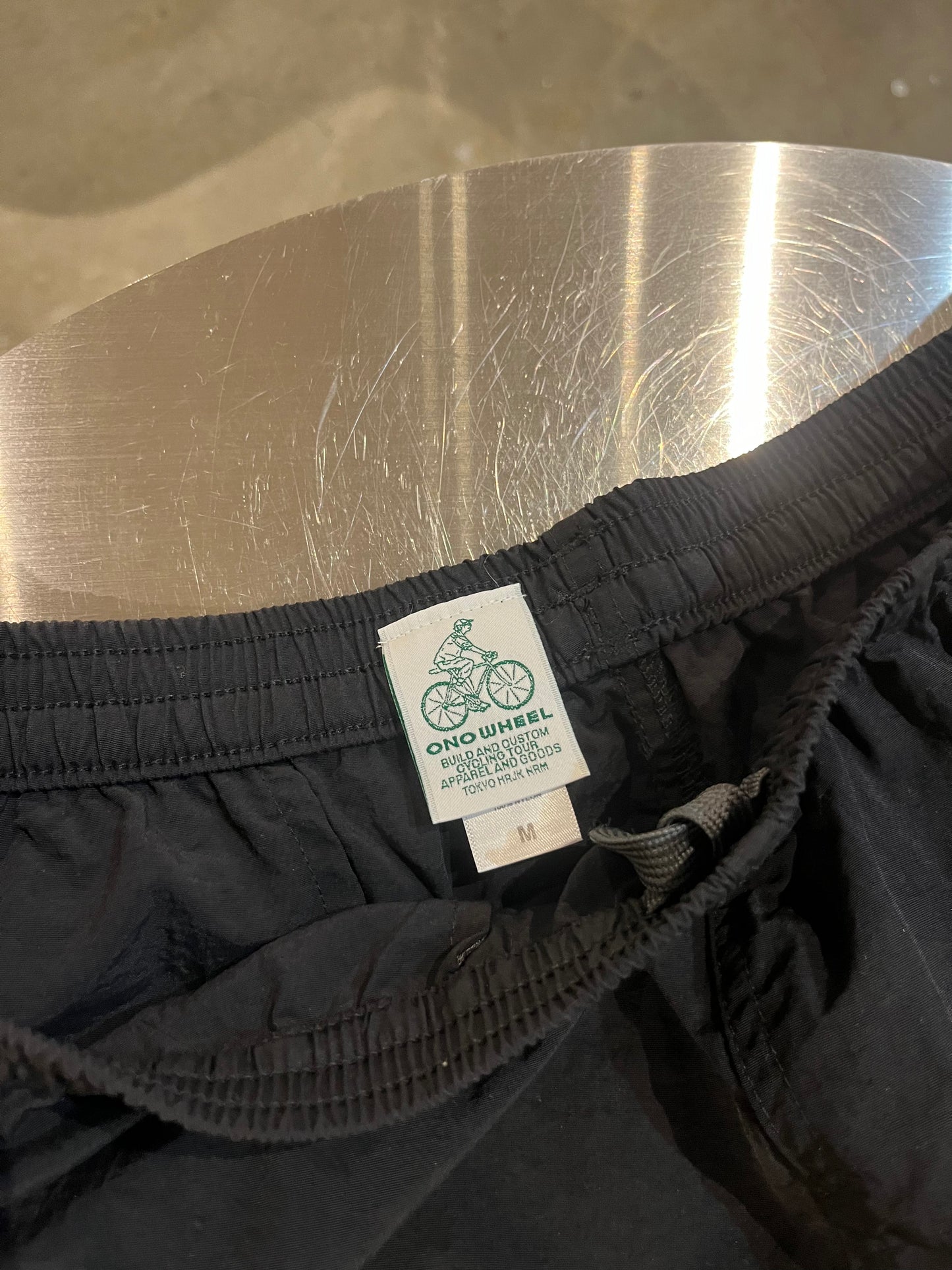 Reflector nylon half pants(fog black)