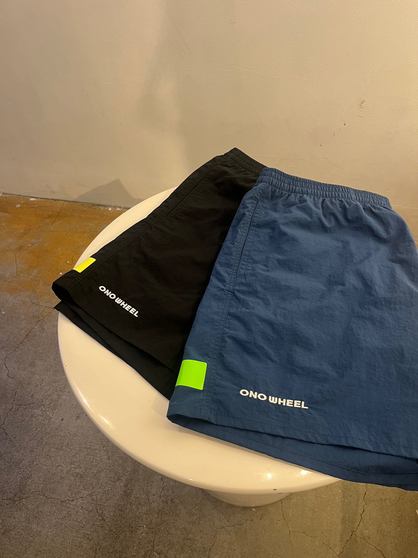 Reflector nylon half pants(fog black)
