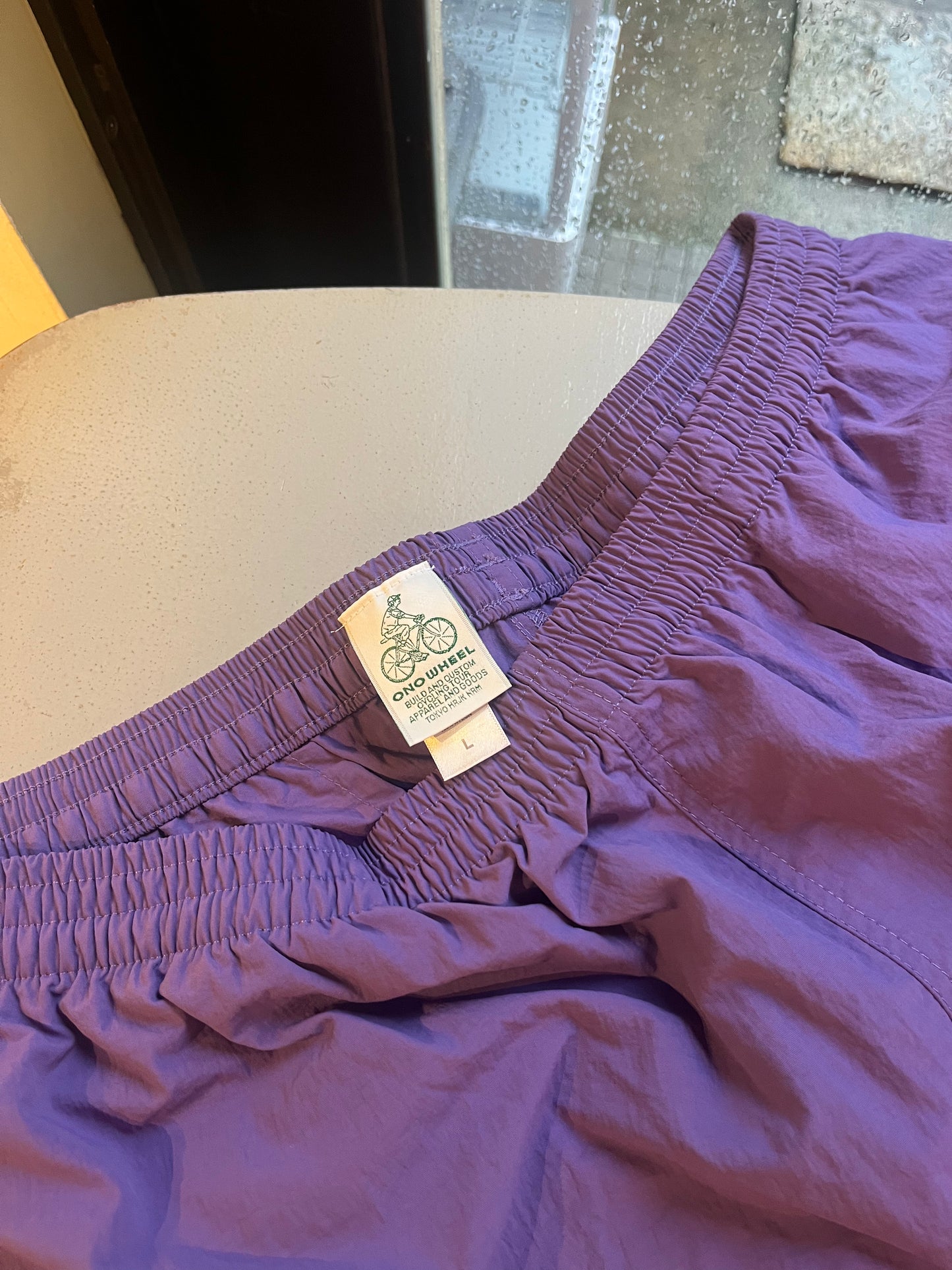 Reflector nylon half pants(fog purple)