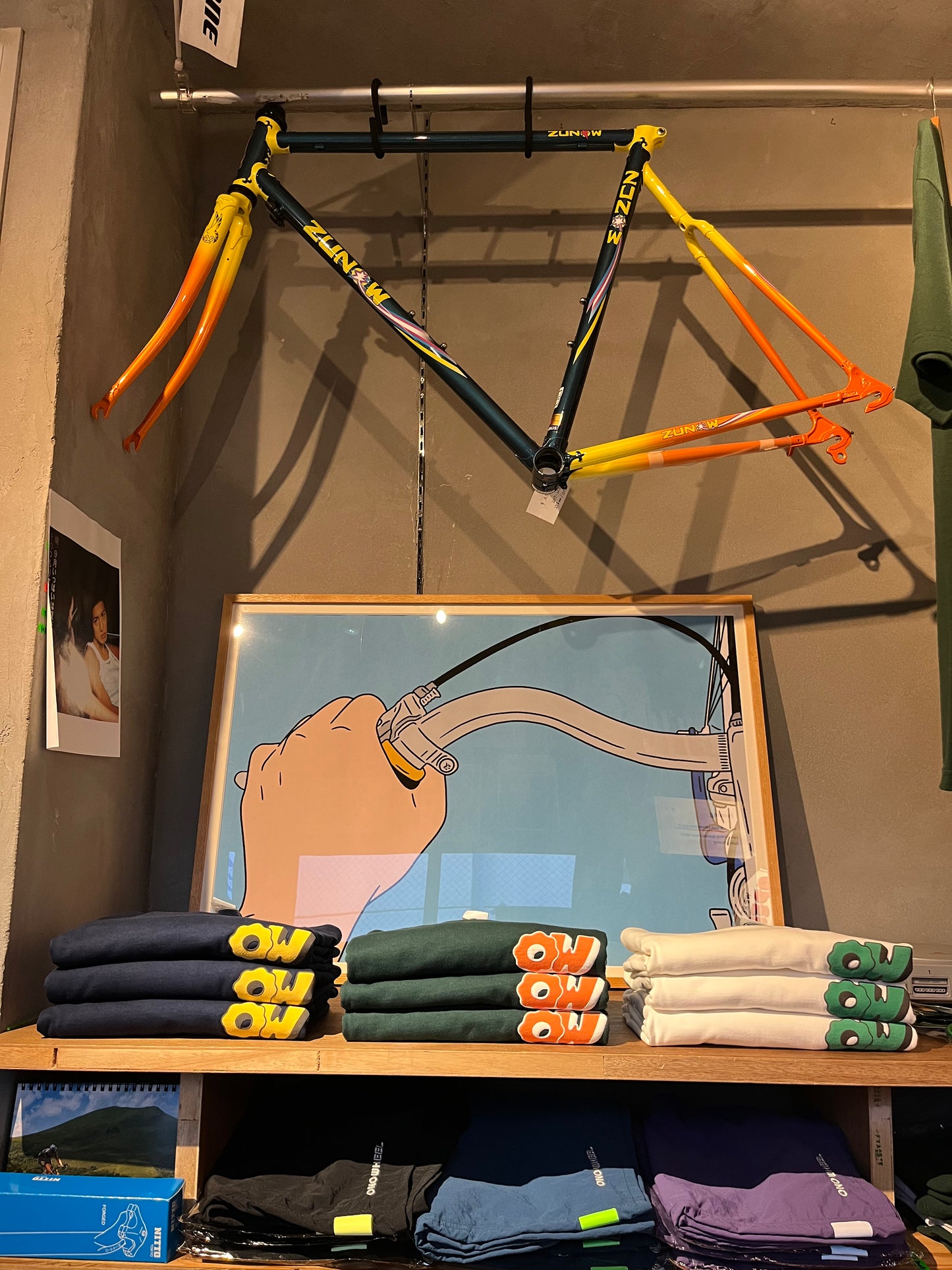 OW 8.1ozロングスリーブTシャツ(Green×Orange)