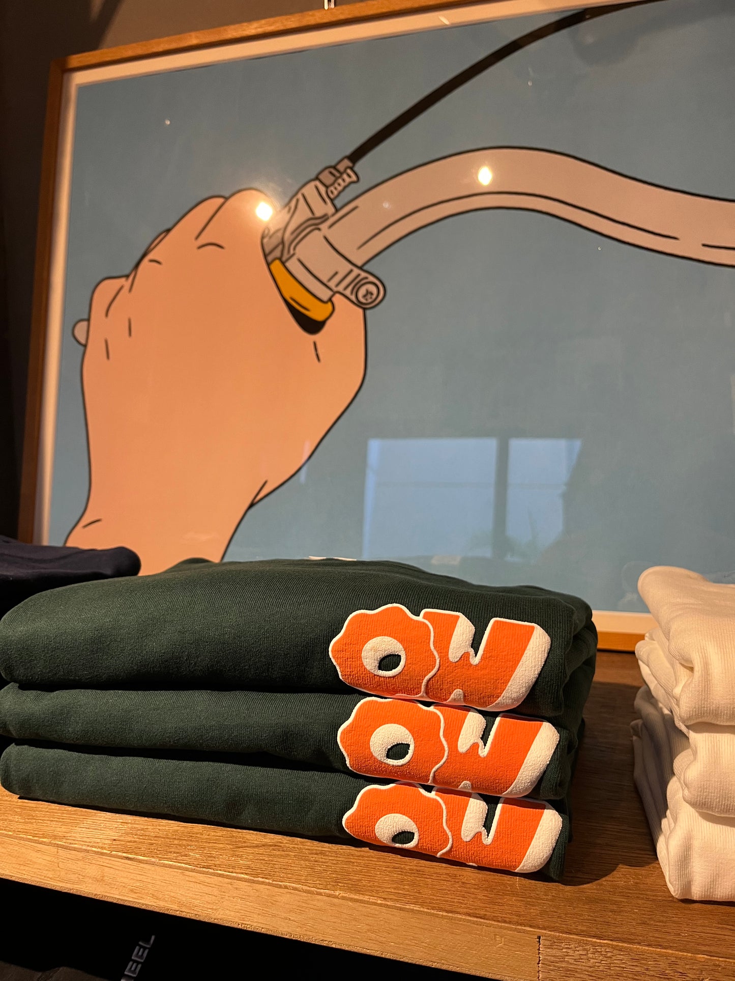 OW 8.1ozロングスリーブTシャツ(Green×Orange)