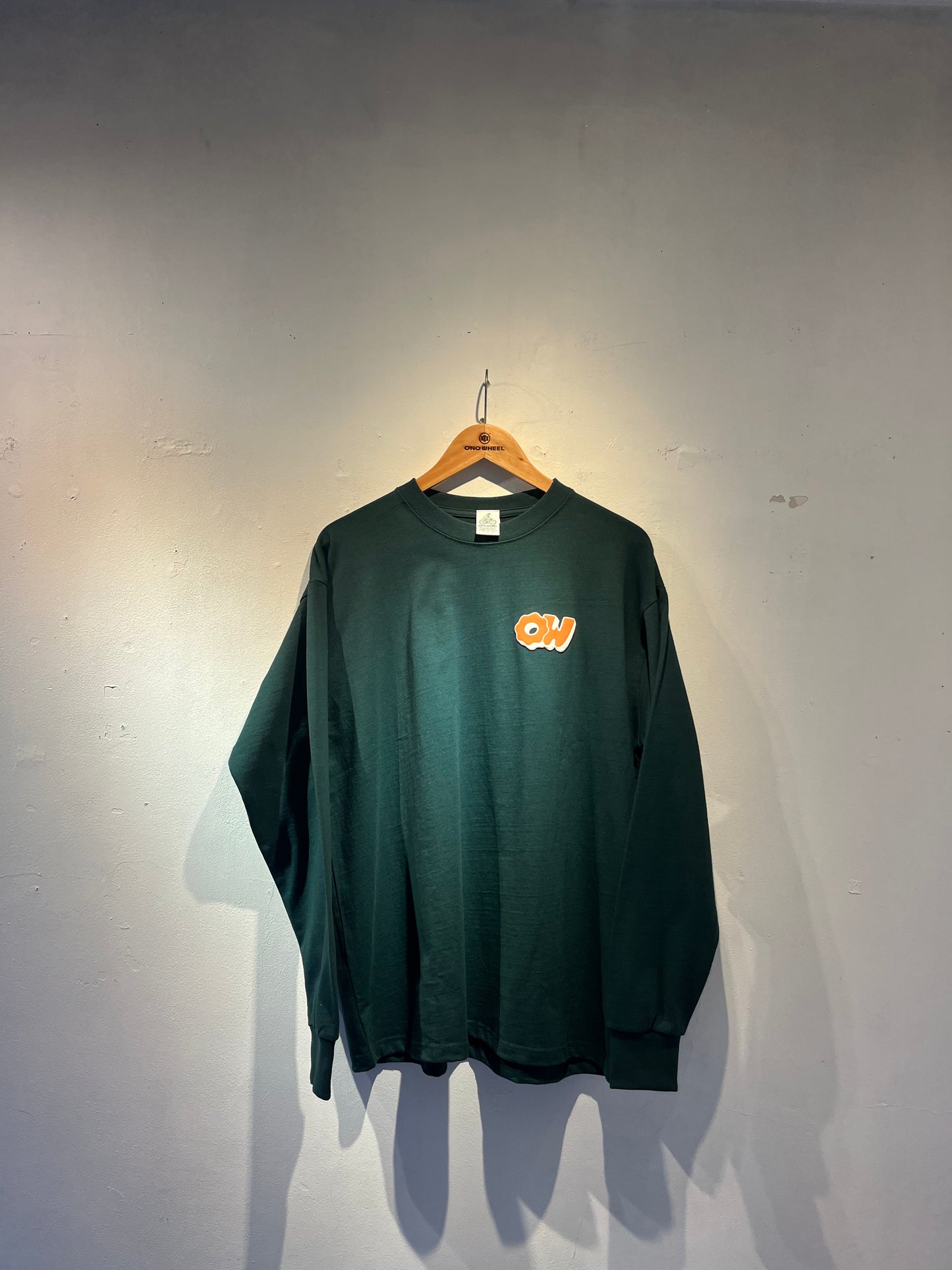 OW 8.1ozロングスリーブTシャツ(Green×Orange)