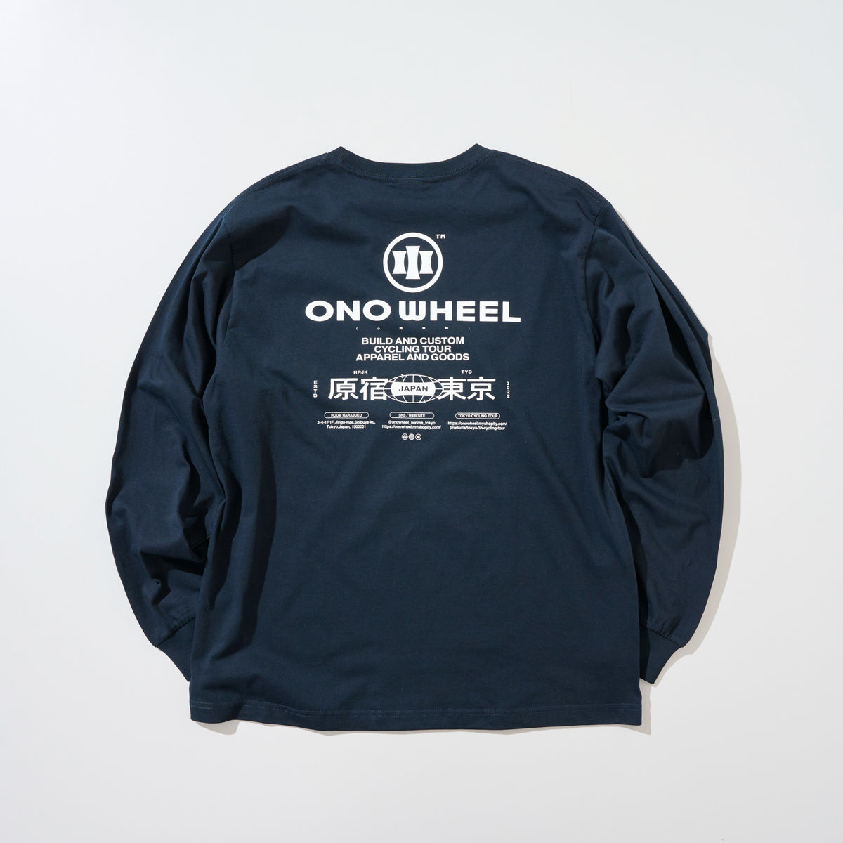 HARAJUKU long 3rd Anniversary color (Navy × White)