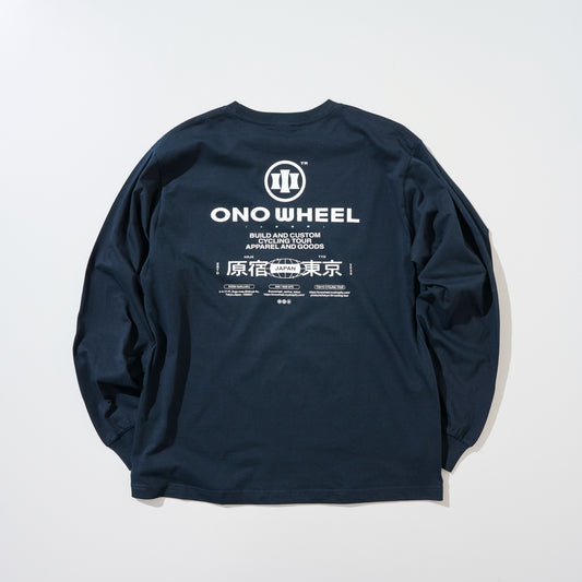 HARAJUKU long 3rd Anniversary color (Navy × White)