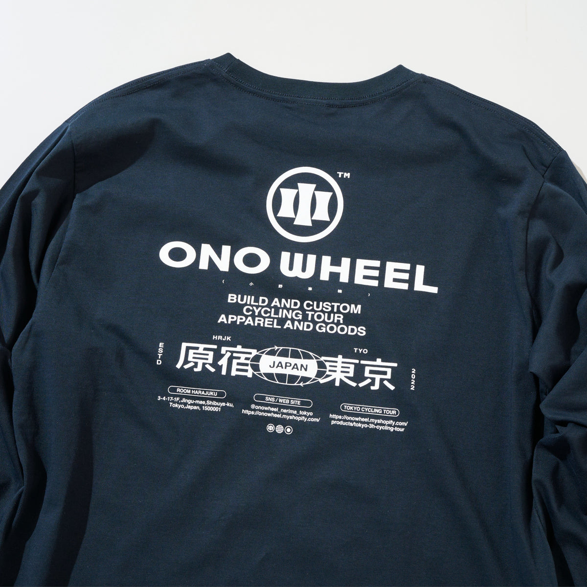 HARAJUKU long 3rd Anniversary color (Navy × White)